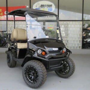 Side profile of 2025 E-Z-GO Valor EX1 Sport Solar Flare in Detroit Michigan