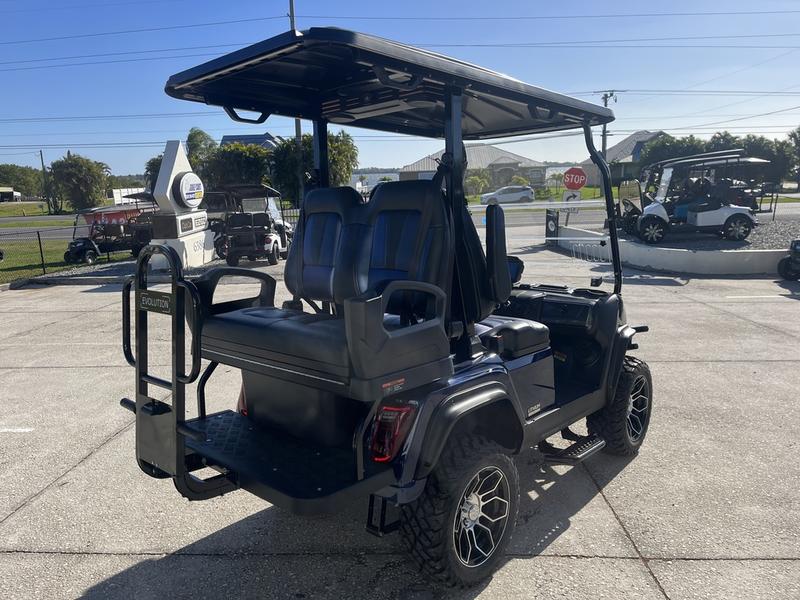 Four passenger seating in 2025 Evolution D5-Maverick 2+2 golf cart