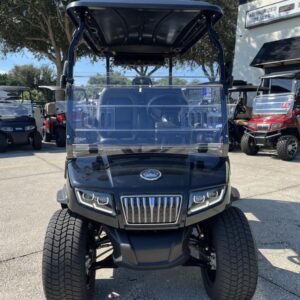 Four-passenger seating of 2025 Evolution D5-Ranger 4 Black golf cart available in Georgia with export and delivery