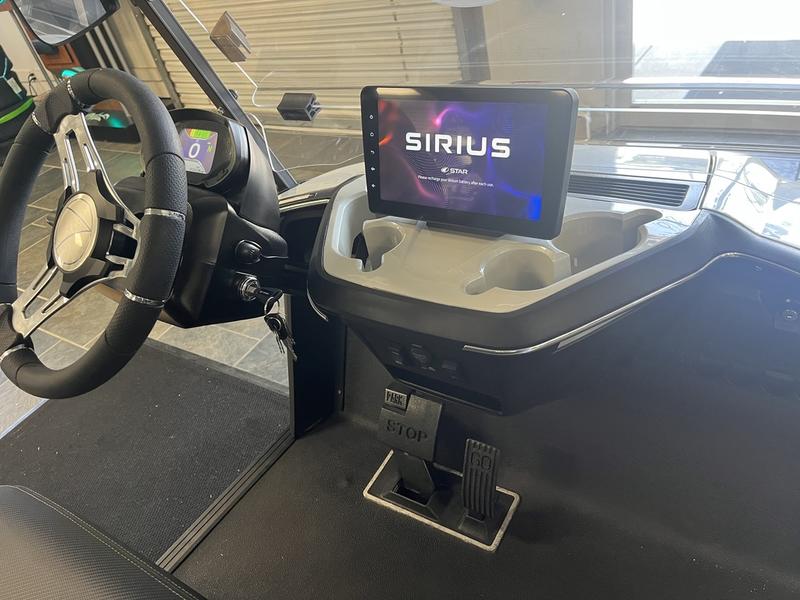 Interior seating of 2025 Star EV Sirius 2+2 at Sea Pines Resort.