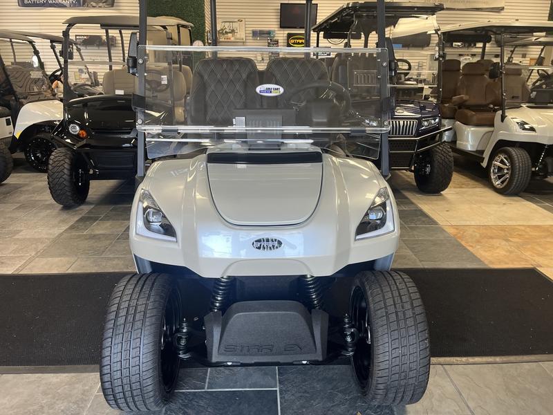 Rear seating and cargo area of 2025 Star EV Sirius 2+2 at Sea Pines Resort.