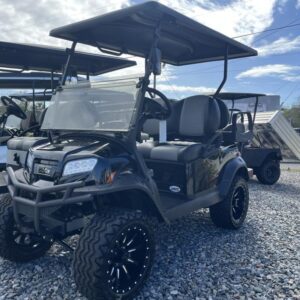 Side view of 2025 Club Car Onward Lifted 4 Passenger HP Lithium golf cart in Charleston South Carolina