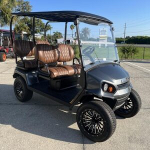 Front view of 2025 E-Z-GO Liberty ELiTE Lithium Metallic Charcoal in Phoenix Arizona