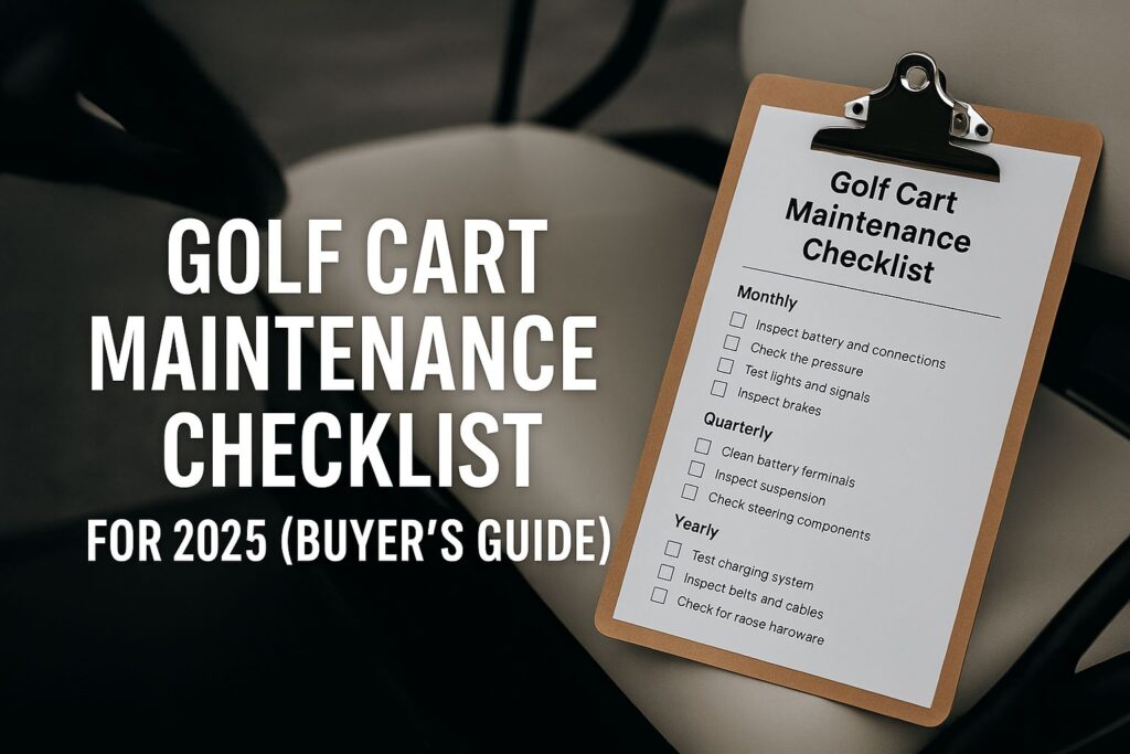 Golf Cart Maintenance Checklist 2025 – Complete Service Guide & PDF