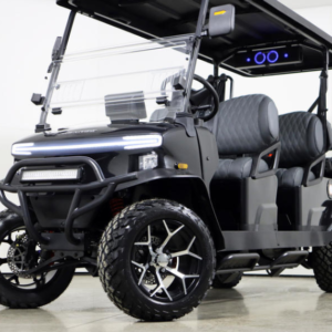 2026 Denago EV Rover XL6 Black 6-Passenger Lifted Lithium Golf Cart