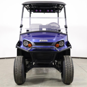 2026 E-Z-GO® Express 4 XTL Electric Blue 13.5 HP EFI Gas Lifted Golf Cart